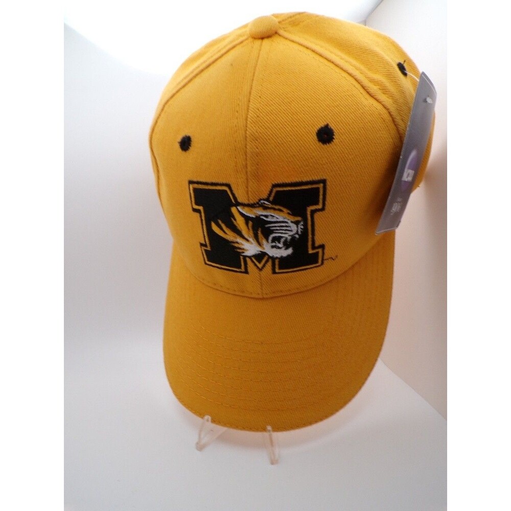 Missouri Tigers Men's Yellow Embroidered M Tiger Cap M